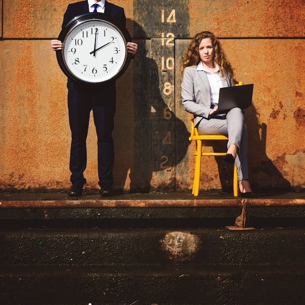 A split image. One side shows a person working diligently with a timer set for a short period. The other side shows a person leisurely working with no time constraints, surrounded by distractions.