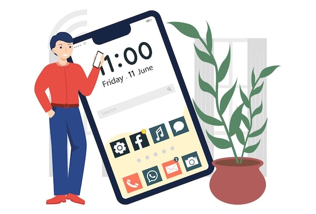 A person using a productivity app that features a Pomodoro timer. The app shows a clear countdown, the current task, and options to start/pause the timer.