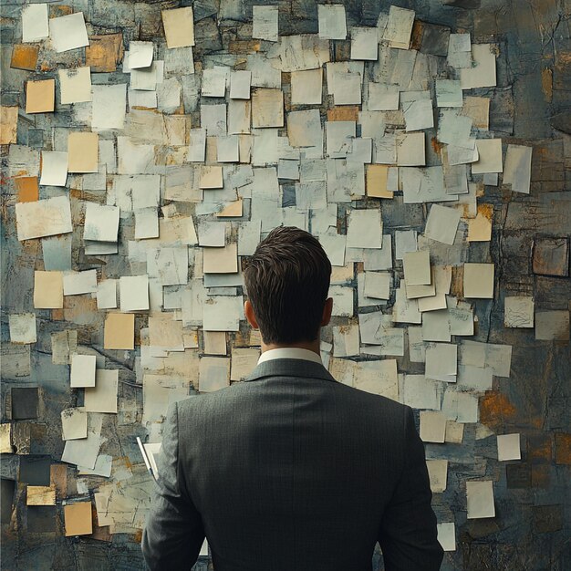 A person looking at the Eisenhower Matrix, focusing on the 