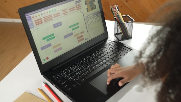 A close-up shot of a computer screen displaying a project management tool. The focus is on a Gantt chart highlighting dependencies and deadlines, emphasizing the planning capabilities within the tool.