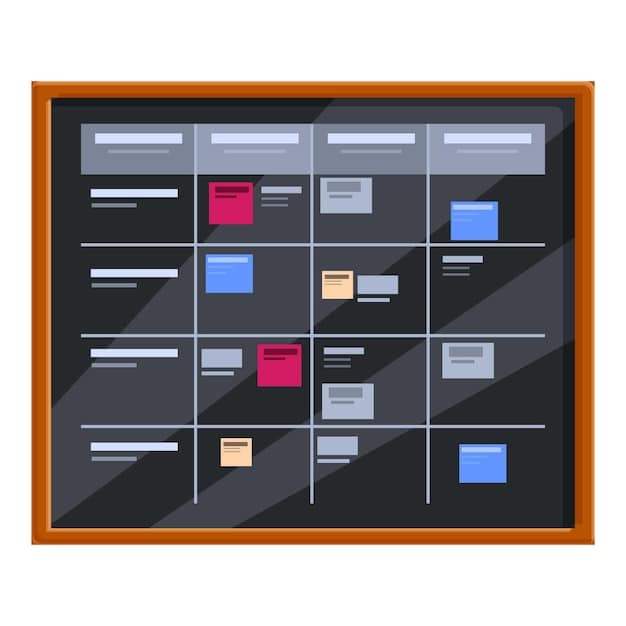 A screenshot of the Trello interface showcasing a project board with tasks neatly organized into columns such as 