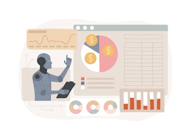 An illustration displaying a dashboard interface that shows tasks being automatically prioritized by an AI algorithm. The most urgent tasks are highlighted, and predictive analytics are displayed to estimate completion times and potential bottlenecks.