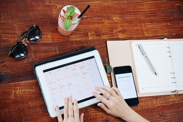 A screen capture showing an AI-powered calendar application that automatically suggests optimal times for tasks and meetings, taking into account the user's preferences and deadlines.