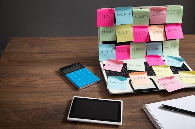 A solopreneur looking overwhelmed, surrounded by sticky notes and multiple open browser windows on their computer, highlighting the challenges of task management.